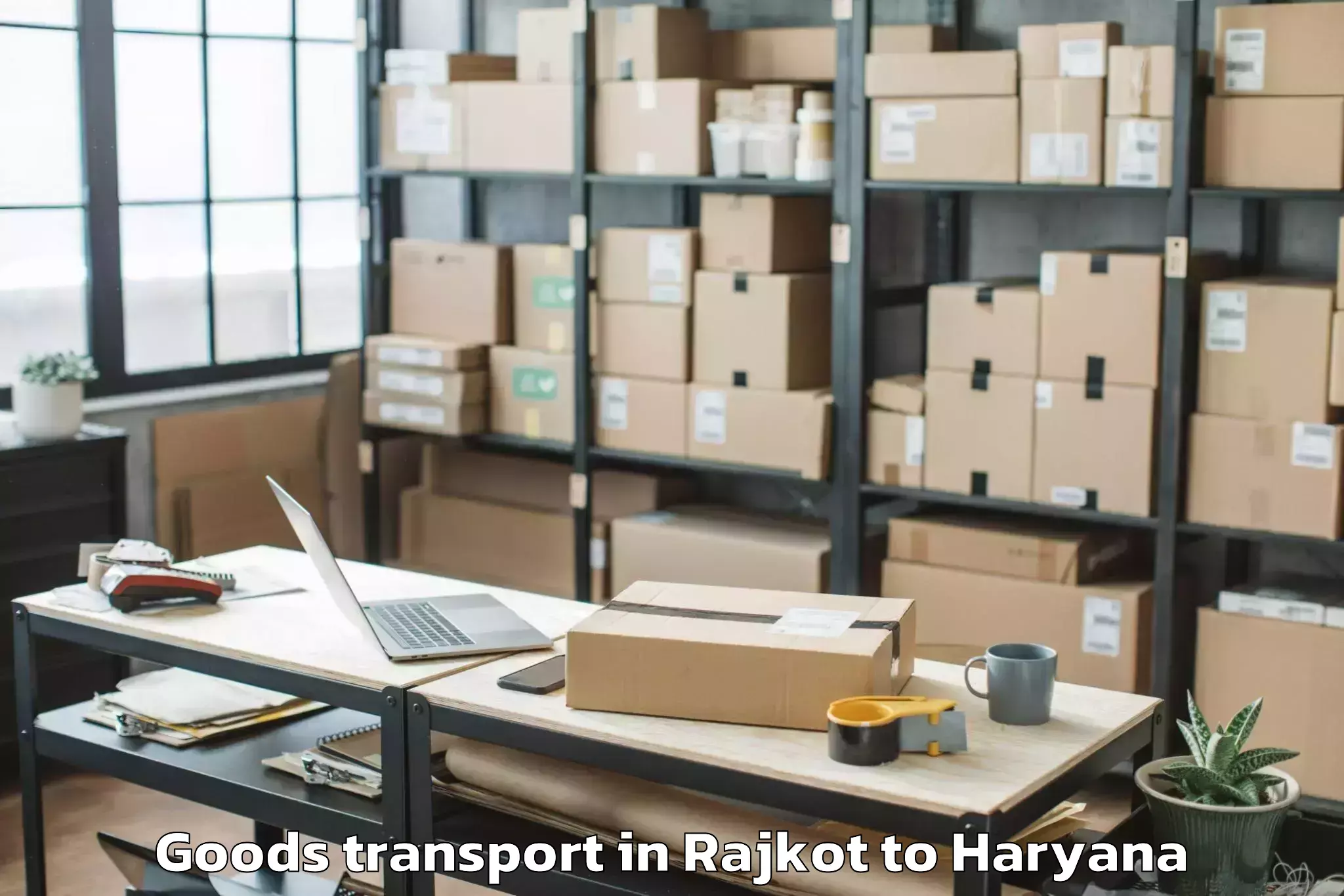 Get Rajkot to Samalkha Goods Transport